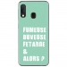 TPU0A40FUMEUSETURQUOISE - Coque souple pour Samsung Galaxy A40 avec impression Motifs fumeuse et alors turquoise