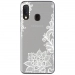 TPU0A40LACEBLANC - Coque souple pour Samsung Galaxy A40 avec impression Motifs Lace blanc