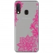 TPU0A40LACEFUSHIA - Coque souple pour Samsung Galaxy A40 avec impression Motifs Lace fushia