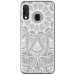 TPU0A40MANDALABLANC - Coque souple pour Samsung Galaxy A40 avec impression Motifs Mandala blanc