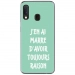 TPU0A40RAISONTURQUOISE - Coque souple pour Samsung Galaxy A40 avec impression Motifs marre d'avoir raison turquoise