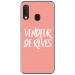 TPU0A40VENDREVEROSE - Coque souple pour Samsung Galaxy A40 avec impression Motifs vendeur de rêves rose