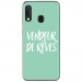 TPU0A40VENDREVETURQUOIS - Coque souple pour Samsung Galaxy A40 avec impression Motifs vendeur de rêves turquoise