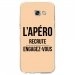 TPU0A52017APEROBEIGE - Coque souple pour Samsung Galaxy A5-2017 SM-A520F avec impression Motifs l'apéro recrute beige