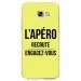 TPU0A52017APEROJAUNE - Coque souple pour Samsung Galaxy A5-2017 SM-A520F avec impression Motifs l'apéro recrute jaune