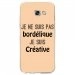 TPU0A52017BORDELIQUEBEIGE - Coque souple pour Samsung Galaxy A5-2017 SM-A520F avec impression Motifs Je ne suis pas bordélique 