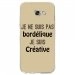 TPU0A52017BORDELIQUETAUPE - Coque souple pour Samsung Galaxy A5-2017 SM-A520F avec impression Motifs Je ne suis pas bordélique 