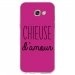 TPU0A52017CHIEUSEFUSHIA - Coque souple pour Samsung Galaxy A5-2017 SM-A520F avec impression Motifs Chieuse d'Amour fushia