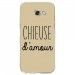 TPU0A52017CHIEUSETAUPE - Coque souple pour Samsung Galaxy A5-2017 SM-A520F avec impression Motifs Chieuse d'Amour taupe