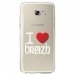 TPU0A52017COEURBREIZH - Coque souple pour Samsung Galaxy A5-2017 SM-A520F avec impression Motifs coeur rouge I Love Breizh