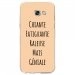 TPU0A52017GENIALEBEIGE - Coque souple pour Samsung Galaxy A5-2017 SM-A520F avec impression Motifs Chiante mais Géniale beige