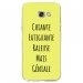 TPU0A52017GENIALEJAUNE - Coque souple pour Samsung Galaxy A5-2017 SM-A520F avec impression Motifs Chiante mais Géniale jaune