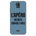 TPU0ALTICES51APEROBLEU - Coque souple pour Altice S51 avec impression Motifs l'apéro recrute bleu