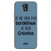 TPU0ALTICES51BORDELIQUEBLEU - Coque souple pour Altice S51 avec impression Motifs Je ne suis pas bordélique bleu