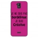 TPU0ALTICES51BORDELIQUEFUSHIA - Coque souple pour Altice S51 avec impression Motifs Je ne suis pas bordélique fushia