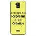 TPU0ALTICES51BORDELIQUEJAUNE - Coque souple pour Altice S51 avec impression Motifs Je ne suis pas bordélique jaune