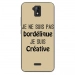 TPU0ALTICES51BORDELIQUETAUPE - Coque souple pour Altice S51 avec impression Motifs Je ne suis pas bordélique taupe