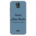 TPU0ALTICES51CHIANTEBLEU - Coque souple pour Altice S51 avec impression Motifs Avant, j'étais chiante bleu