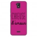 TPU0ALTICES51CHIEUSEFUSHIA - Coque souple pour Altice S51 avec impression Motifs Chieuse d'Amour fushia