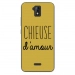 TPU0ALTICES51CHIEUSEOR - Coque souple pour Altice S51 avec impression Motifs Chieuse d'Amour or