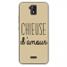 TPU0ALTICES51CHIEUSETAUPE - Coque souple pour Altice S51 avec impression Motifs Chieuse d'Amour taupe