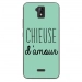 TPU0ALTICES51CHIEUSETURQUOISE - Coque souple pour Altice S51 avec impression Motifs Chieuse d'Amour turquoise