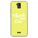 TPU0ALTICES51DIEUJAUNE - Coque souple pour Altice S51 avec impression Motifs Appelle moi Dieu jaune