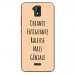 TPU0ALTICES51GENIALEBEIGE - Coque souple pour Altice S51 avec impression Motifs Chiante mais Géniale beige