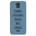 TPU0ALTICES51GENIALEBLEU - Coque souple pour Altice S51 avec impression Motifs Chiante mais Géniale bleu