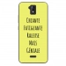 TPU0ALTICES51GENIALEJAUNE - Coque souple pour Altice S51 avec impression Motifs Chiante mais Géniale jaune