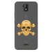 TPU0ALTICES51SKULLOR - Coque souple pour Altice S51 avec impression Motifs tête de mort aspect or