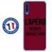 TPU0GALA70APEROBORDEAU - Coque souple pour Samsung Galaxy A70 avec impression Motifs l'apéro recrute bordeau