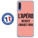 TPU0GALA70APEROROSE - Coque souple pour Samsung Galaxy A70 avec impression Motifs l'apéro recrute rose