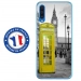 TPU0GALA70CABINEUKJAUNE - Coque souple pour Samsung Galaxy A70 avec impression Motifs cabine téléphonique UK jaune