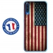 TPU0GALA70DRAPUSAVINTAGE - Coque souple pour Samsung Galaxy A70 avec impression Motifs drapeau USA vintage