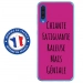 TPU0GALA70GENIALEFUSHIA - Coque souple pour Samsung Galaxy A70 avec impression Motifs Chiante mais Géniale fushia