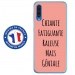 TPU0GALA70GENIALEROSE - Coque souple pour Samsung Galaxy A70 avec impression Motifs Chiante mais Géniale rose