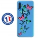 TPU0GALA70PAPILLONS - Coque souple pour Samsung Galaxy A70 avec impression Motifs papillons colorés