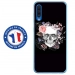 TPU0GALA70SKULLFLOWER - Coque souple pour Samsung Galaxy A70 avec impression Motifs skull fleuri