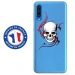 TPU0GALA70SKULLTRIBAL - Coque souple pour Samsung Galaxy A70 avec impression Motifs tête de mort sur fond tribal