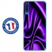 TPU0GALA70SOIEMAUVE - Coque souple pour Samsung Galaxy A70 avec impression Motifs soie drapée mauve