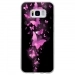 TPU0GALS8PAPILLONSFUSHIAS - Coque souple pour Samsung Galaxy S8 avec impression Motifs papillons fushias