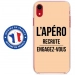 TPU0IPXRAPEROBEIGE - Coque souple pour Apple iPhone XR avec impression Motifs l'apéro recrute beige