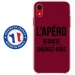 TPU0IPXRAPEROBORDEAU - Coque souple pour Apple iPhone XR avec impression Motifs l'apéro recrute bordeau