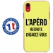 TPU0IPXRAPEROJAUNE - Coque souple pour Apple iPhone XR avec impression Motifs l'apéro recrute jaune