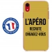 TPU0IPXRAPEROOR - Coque souple pour Apple iPhone XR avec impression Motifs l'apéro recrute or