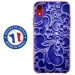 TPU0IPXRARABESQUEBLEU - Coque souple pour Apple iPhone XR avec impression Motifs arabesque bleu