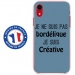 TPU0IPXRBORDELIQUEBLEU - Coque souple pour Apple iPhone XR avec impression Motifs Je ne suis pas bordélique bleu