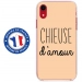 TPU0IPXRCHIEUSEBEIGE - Coque souple pour Apple iPhone XR avec impression Motifs Chieuse d'Amour beige