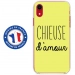 TPU0IPXRCHIEUSEJAUNE - Coque souple pour Apple iPhone XR avec impression Motifs Chieuse d'Amour jaune